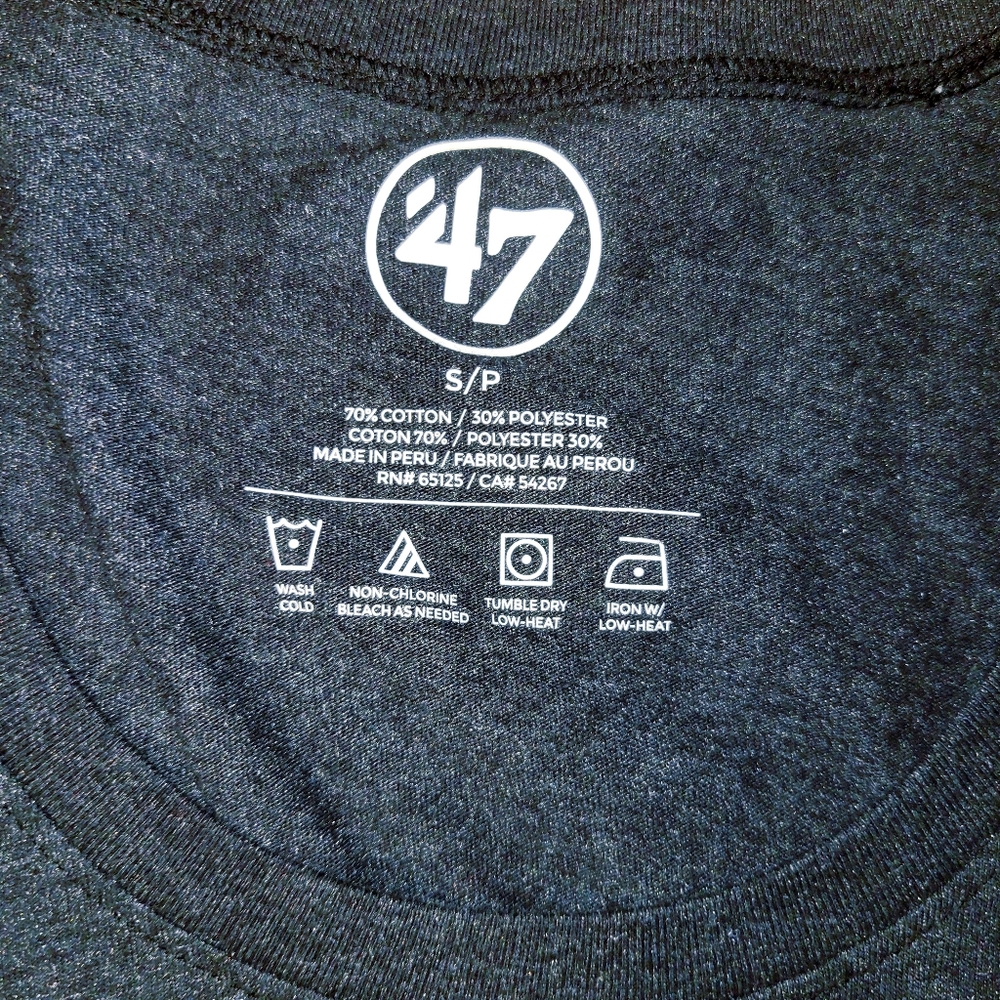New Pittsburgh Steelers NFL Small Bedazzled t-shirt from 47 Brand, NWT Black - Picture 3 of 3